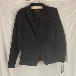 Black Pinstripe Blazer
